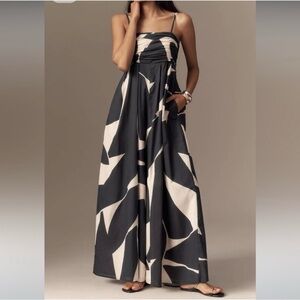 Stylish Black and White Jumpsuit